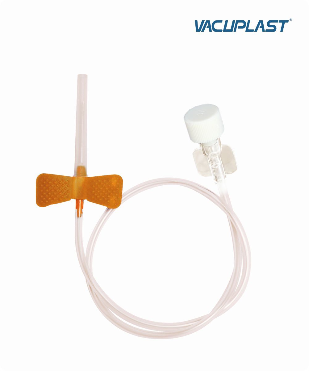 Escalpe para coleta de sangue com seringa 25G